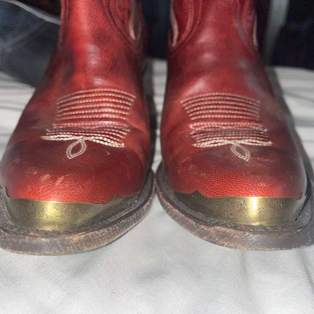 IDYLLWIND WOMEN'S WHEELS WESTERN BOOTIES - ROUND TOE RED WOMENS WESTERN BOOTS - Picture 4 of 6